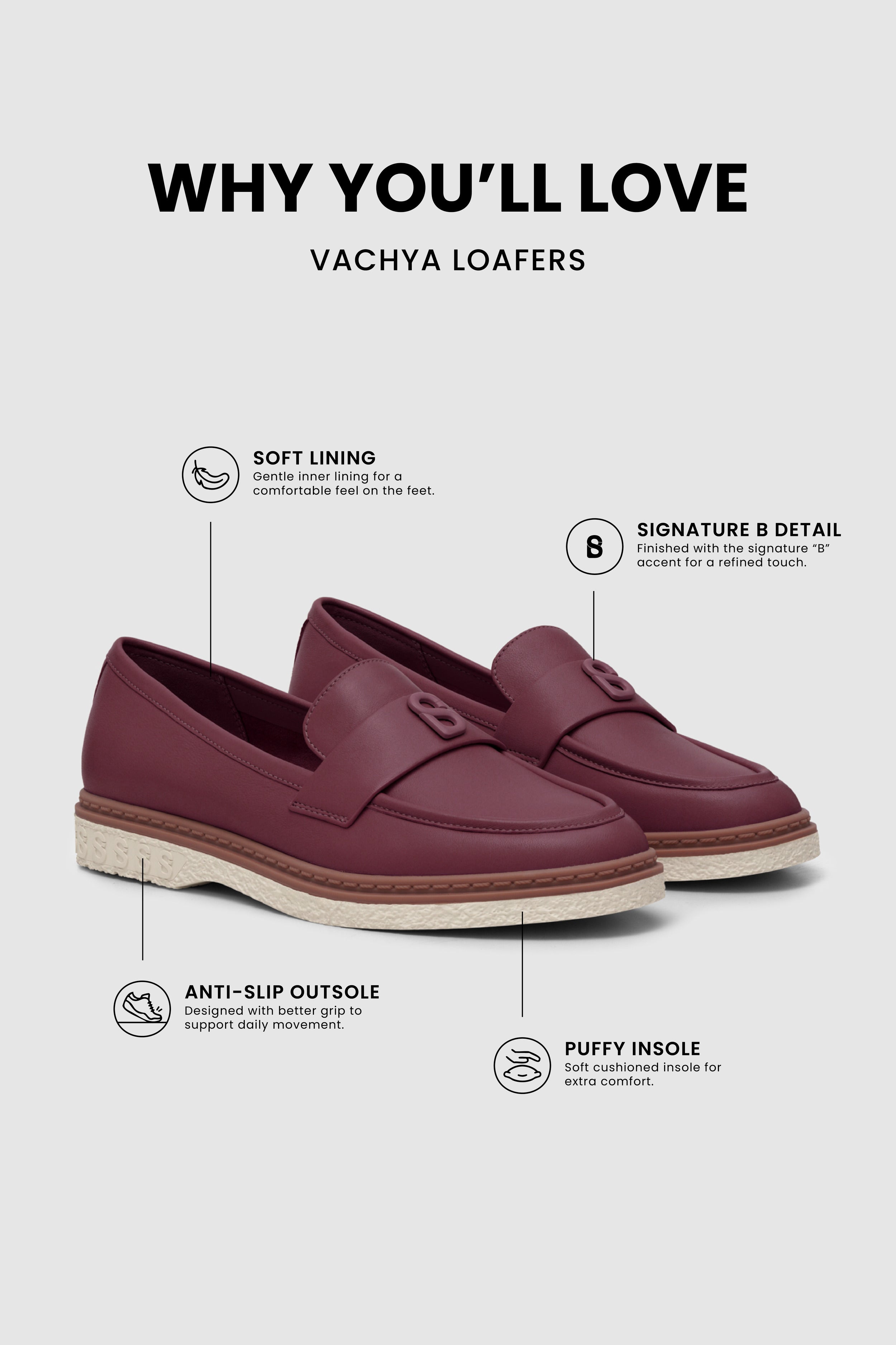Vachya Loafer - Cremisi