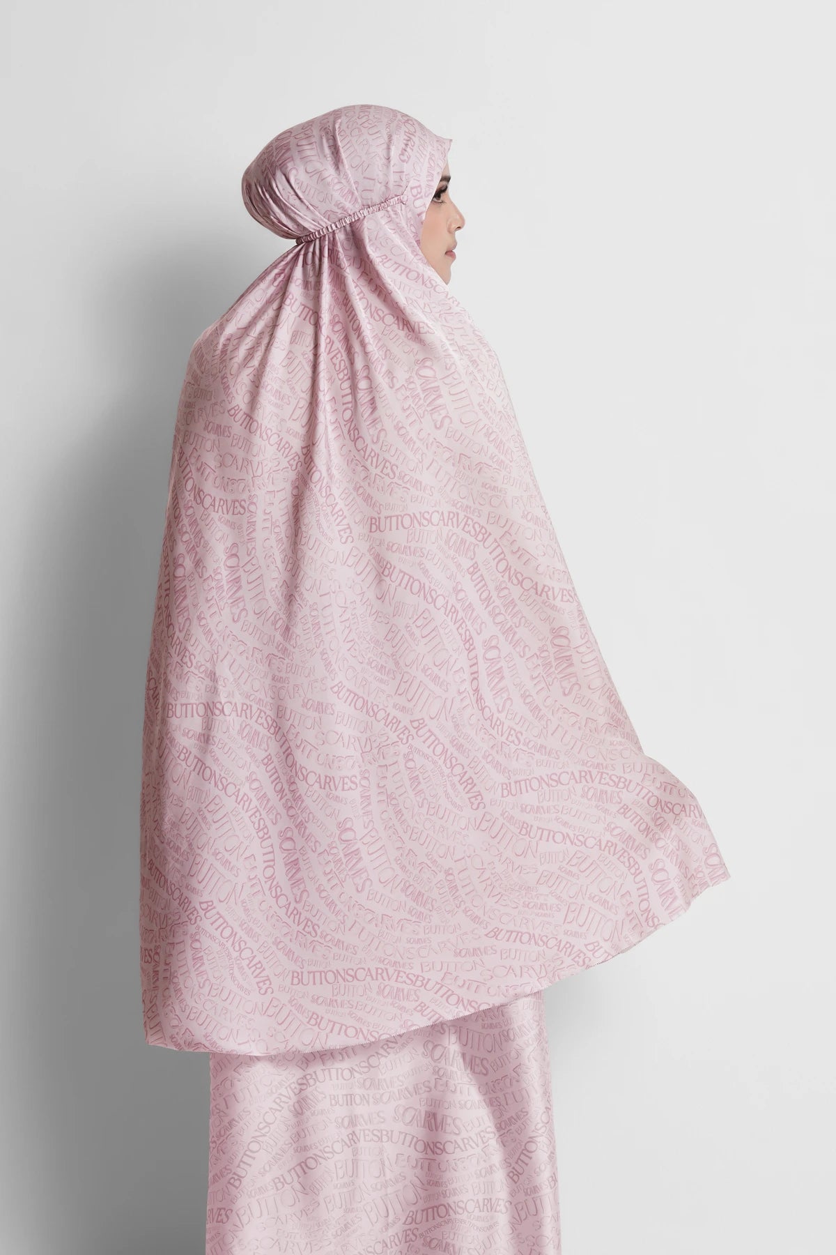 Waves Monogram Prayer Robe - Pearl Blush