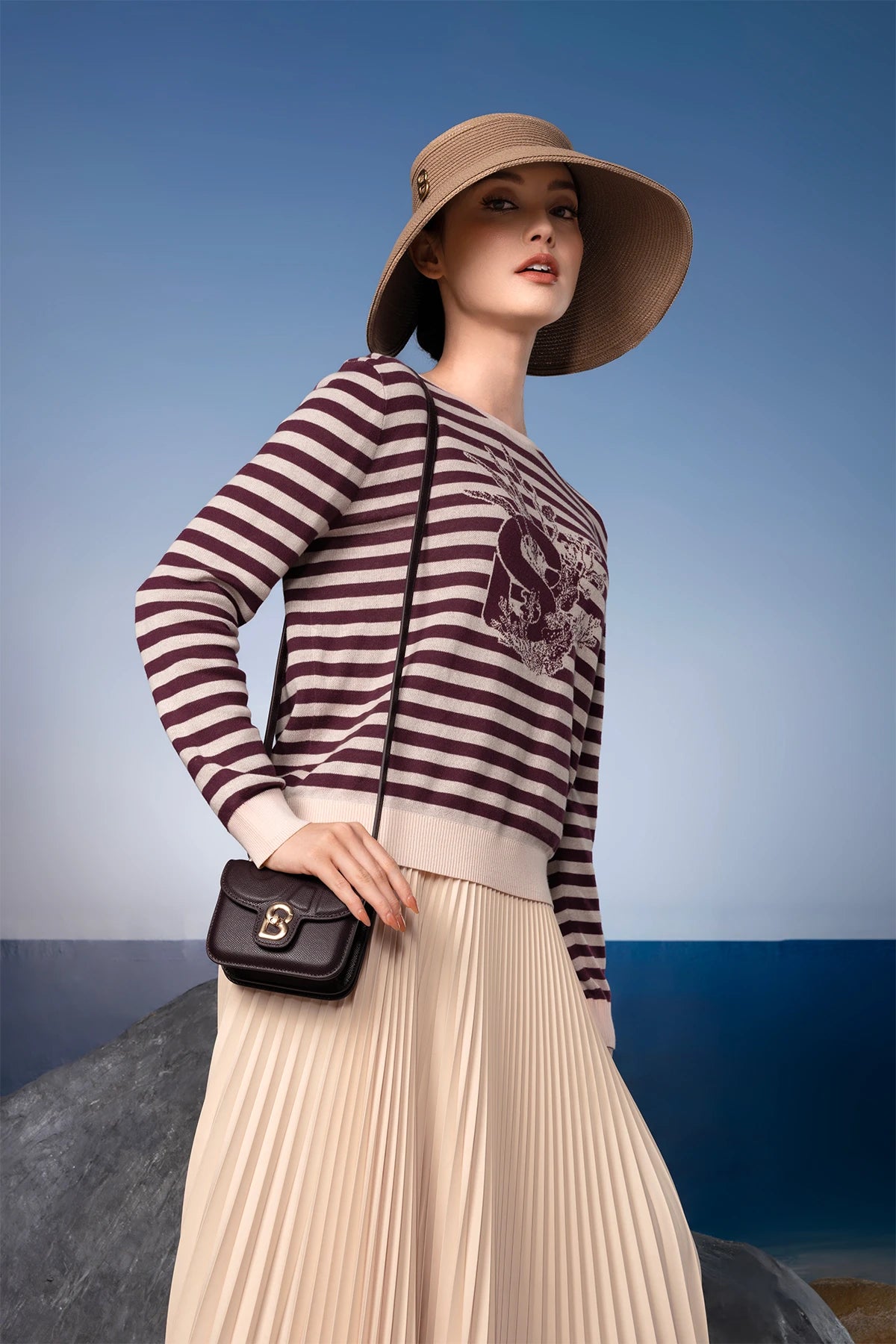 Tropical26 Knit - Maroon