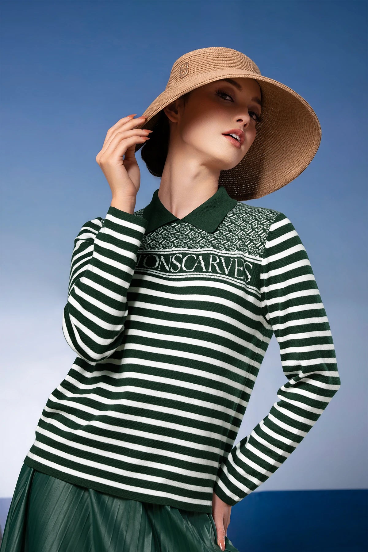 Tropical26 Polo Knit - Green