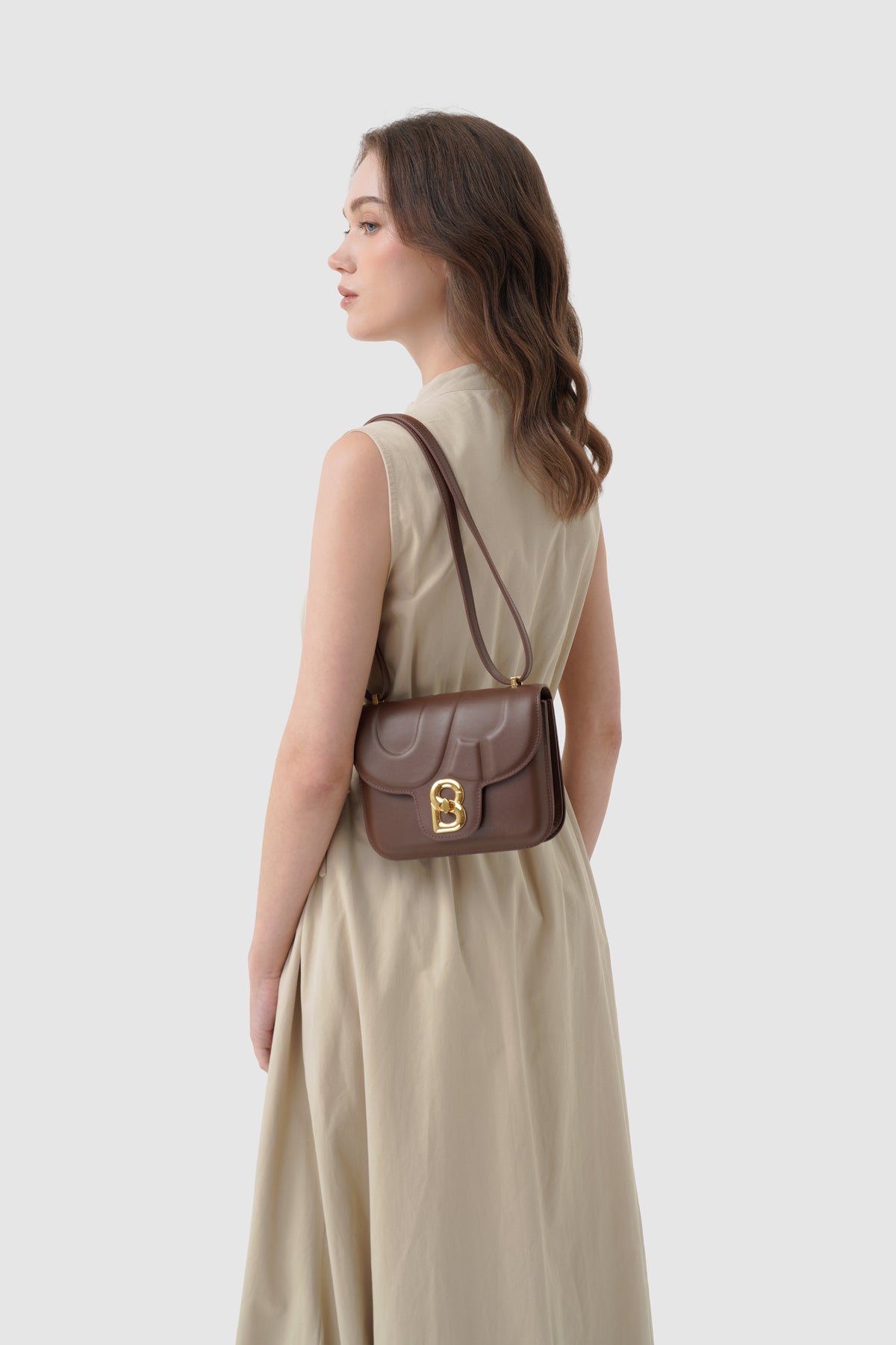 Alba Bag - Shiny Leather - Sequoia