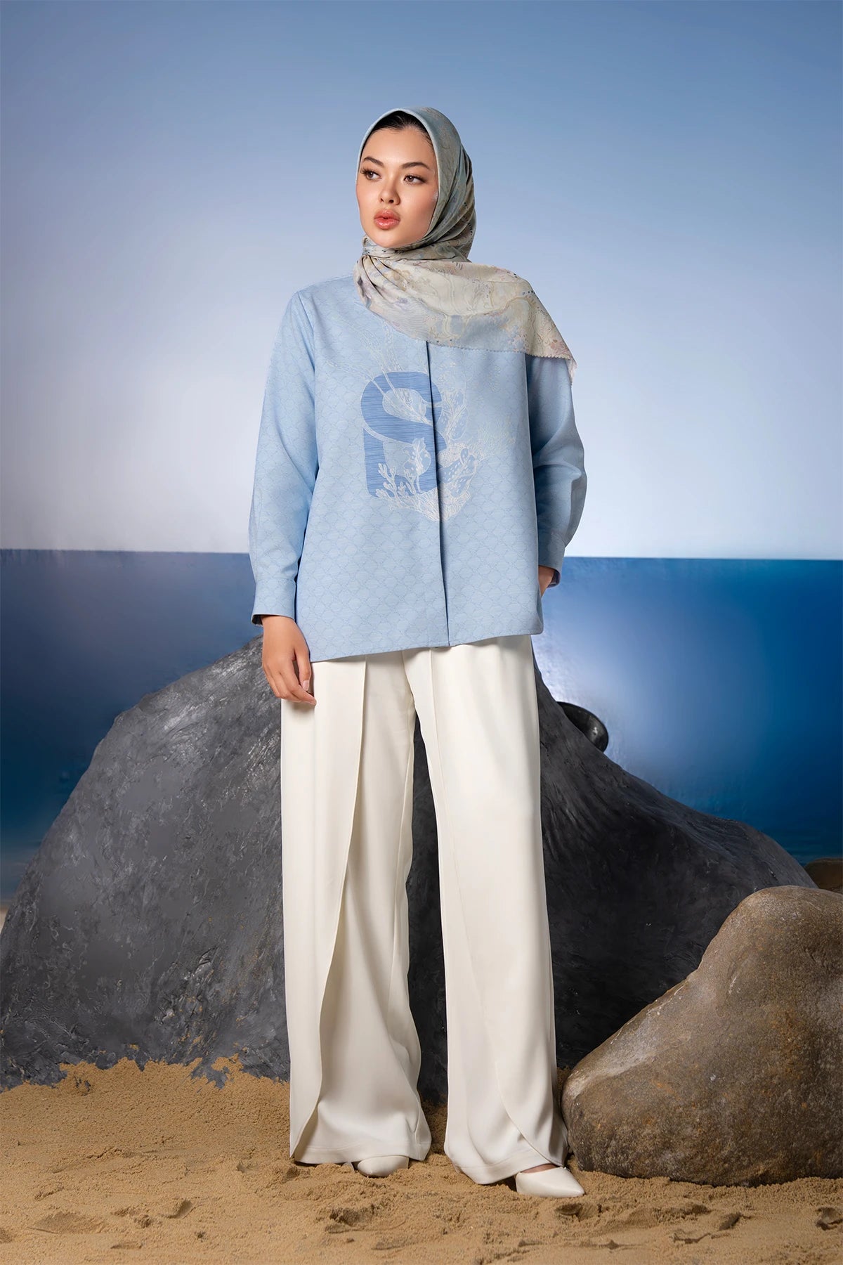 Tropical26 Basic Shirt - Blue