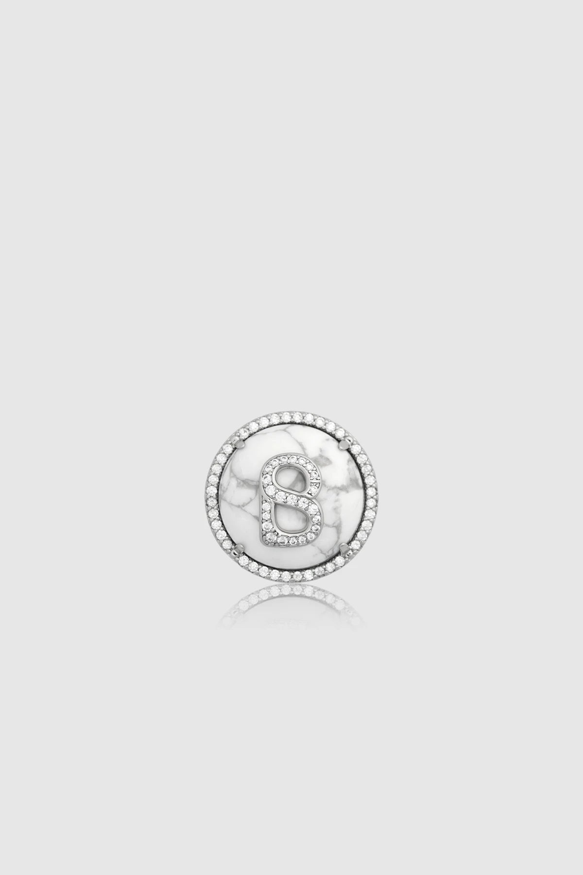 Liora Pin Brooch - White Marble