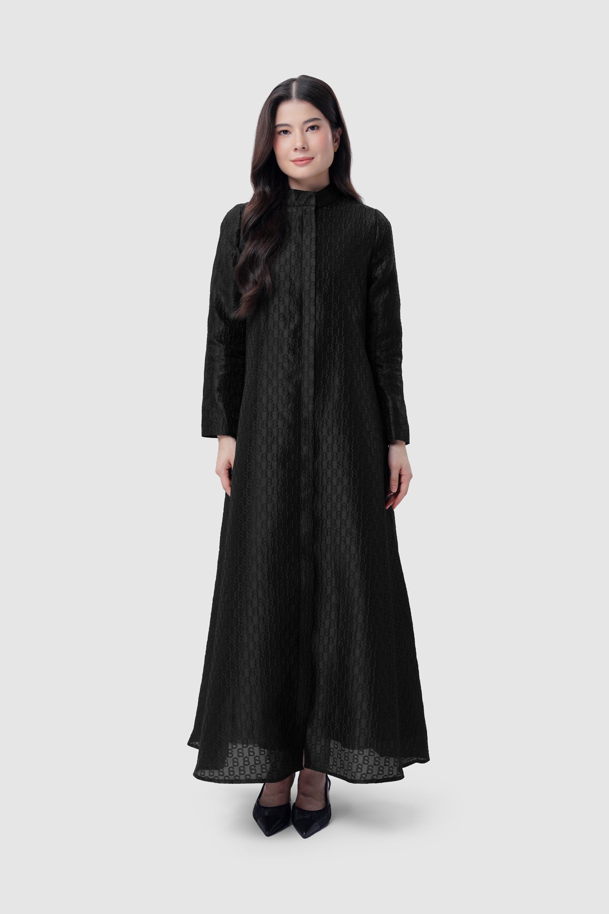Noura Jacquard Dress - Eclipse