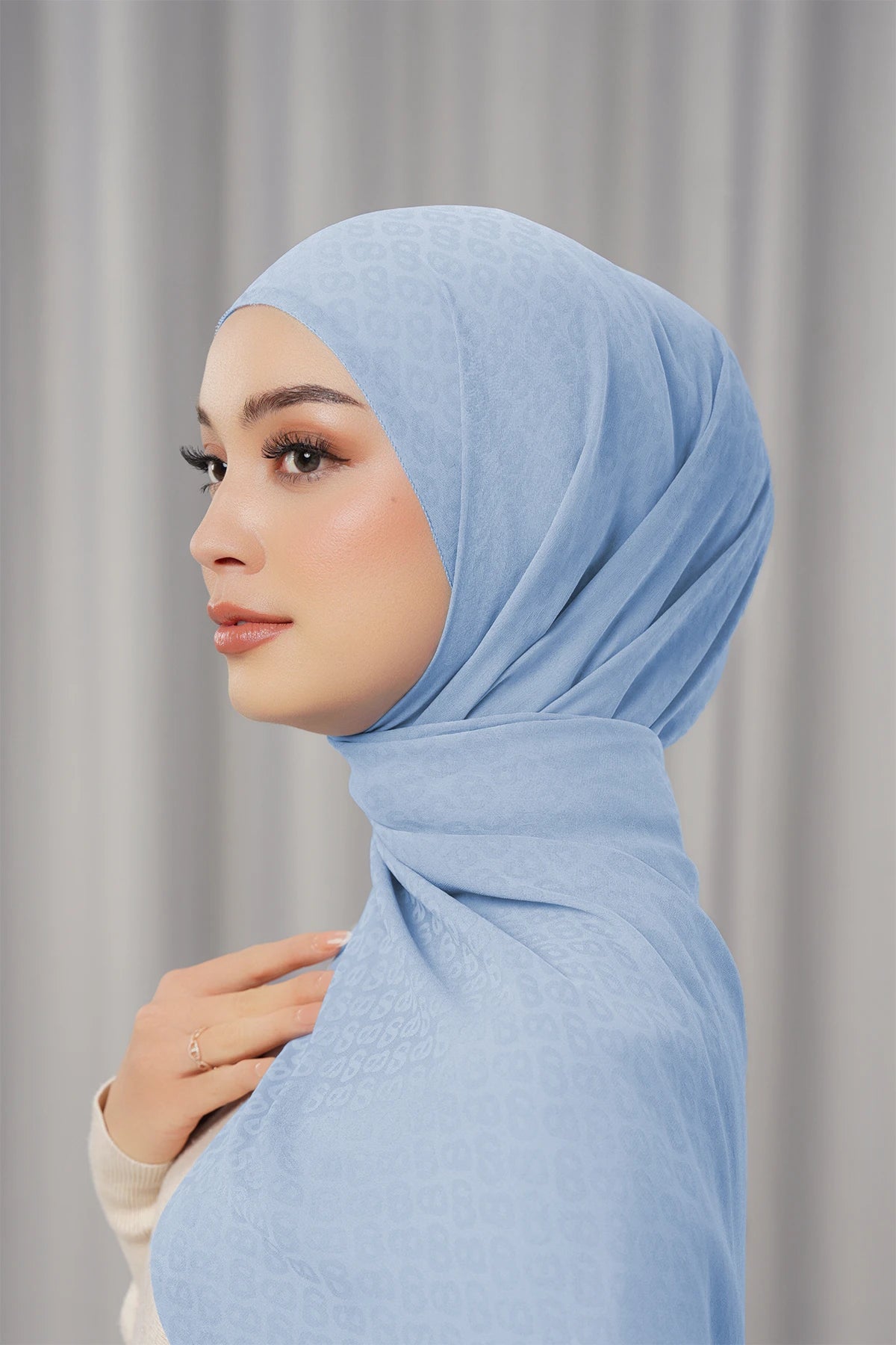 Georgette Tapis Shawl - Forever Blue