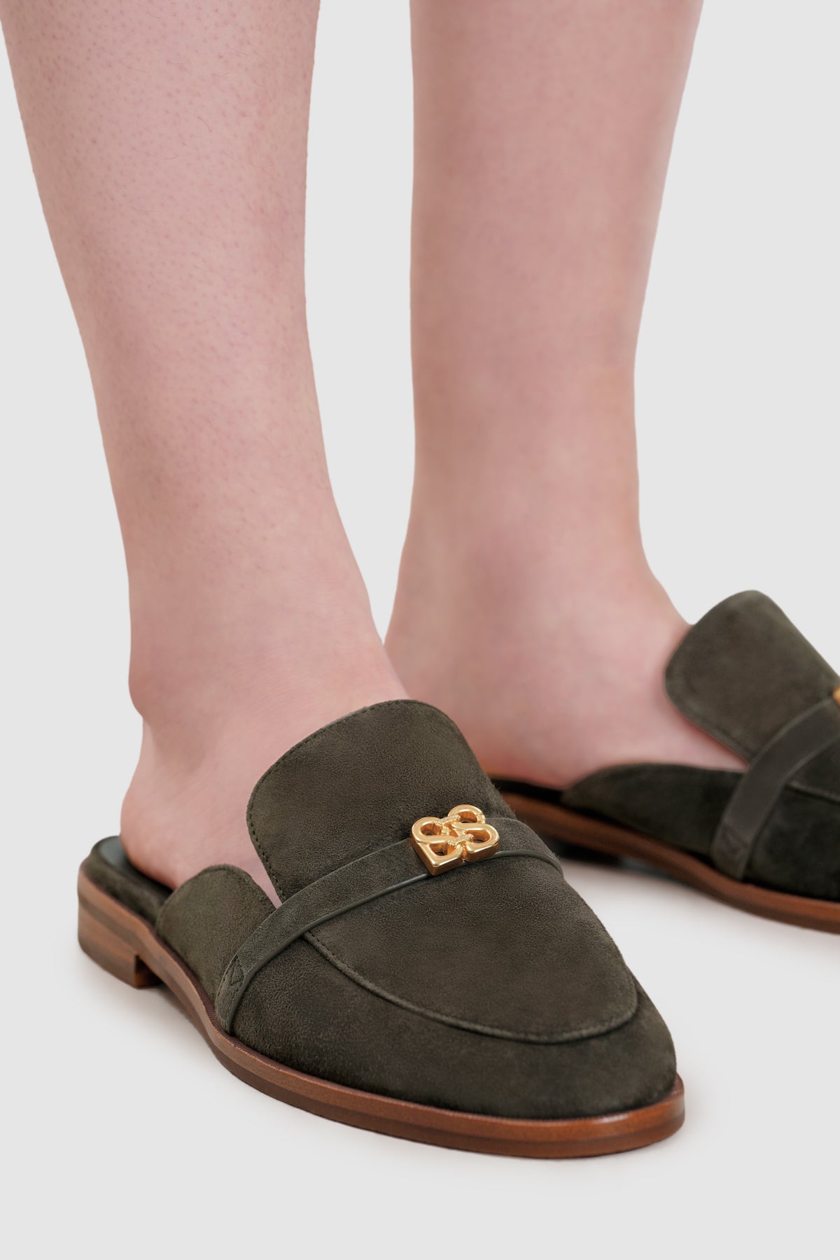 Madeline Deux Open Back Loafer - Dark Brown