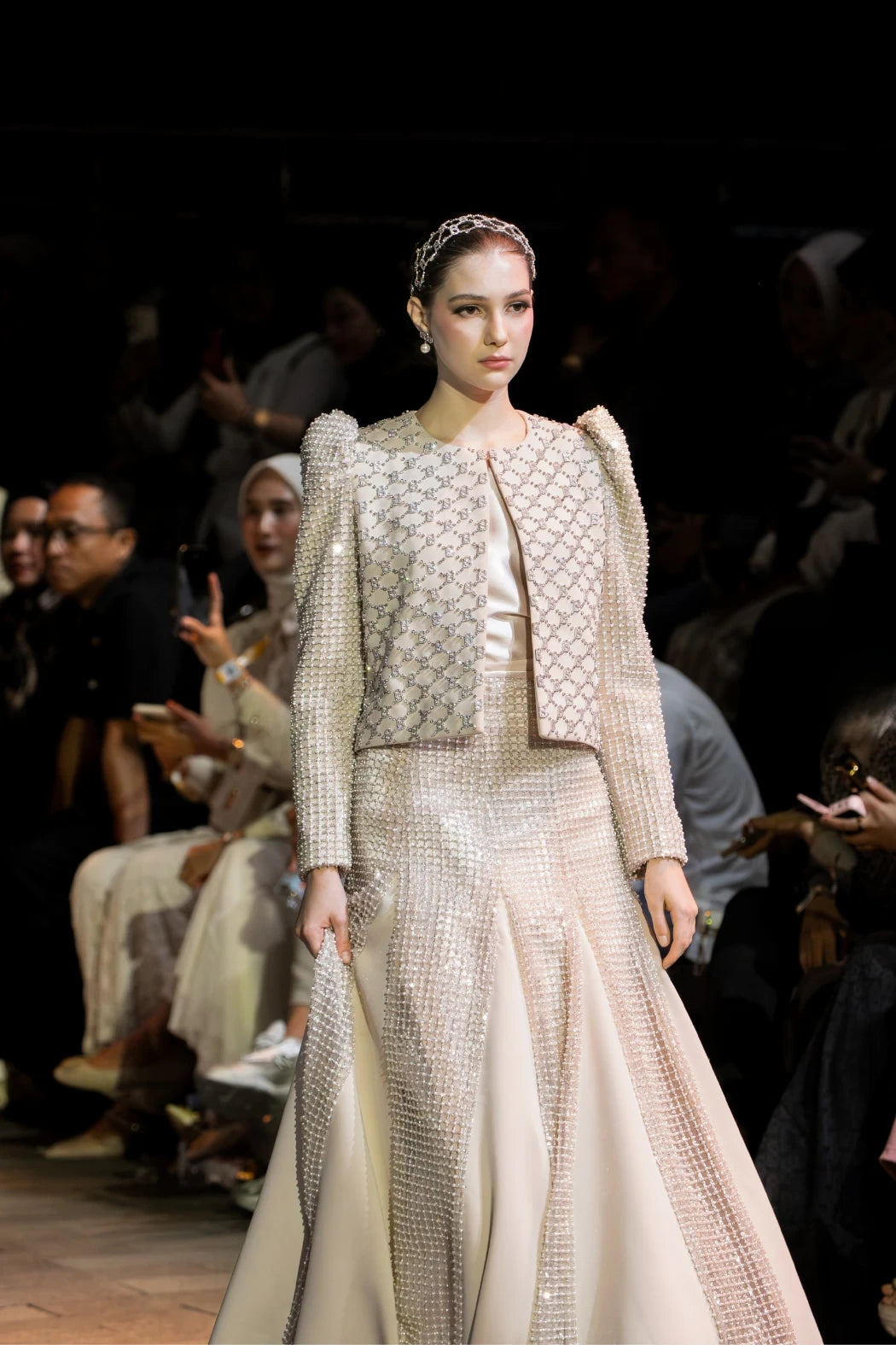 Beverly Beaded Set - Beige