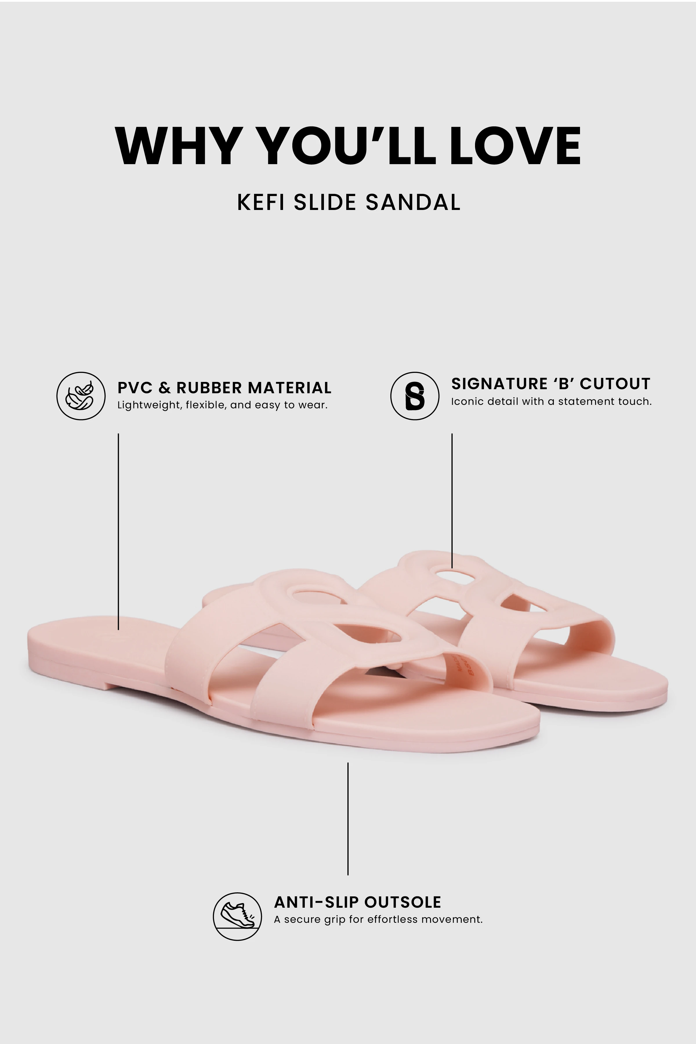 Kefi Slide Sandal - Pink