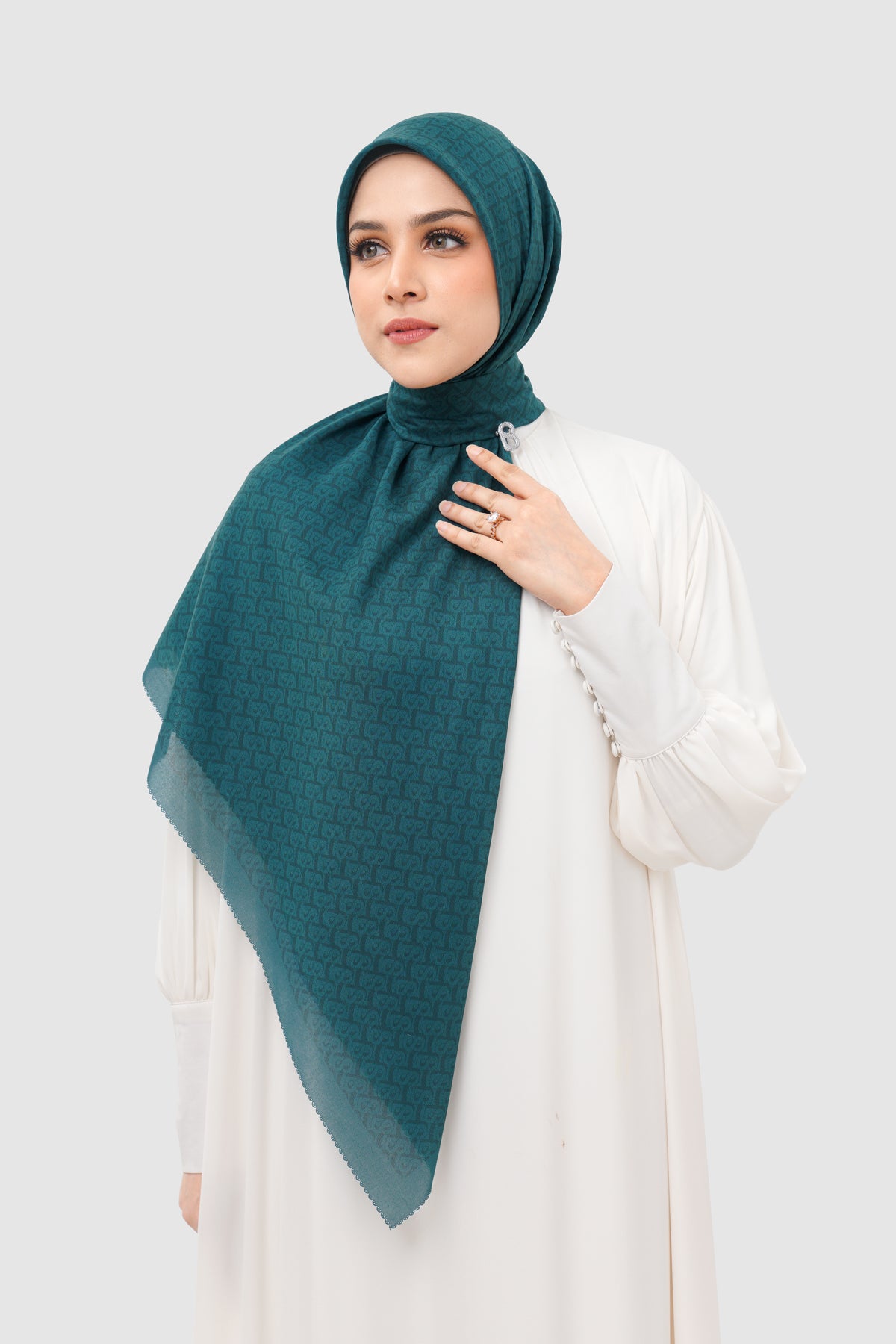 Bimu Twill Square - Deep Teal
