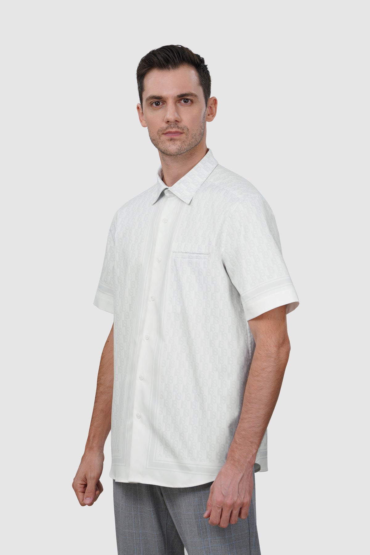 Leena Men Shirt - Gray