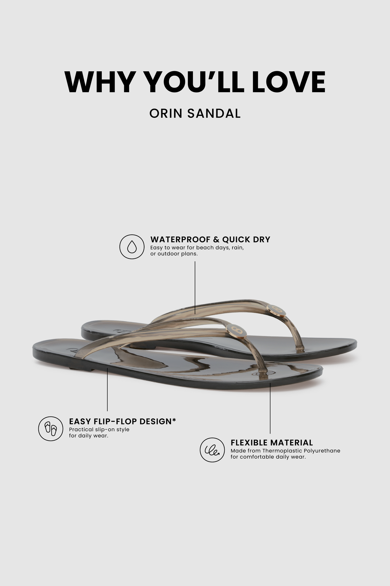 Orin Sandal - Black