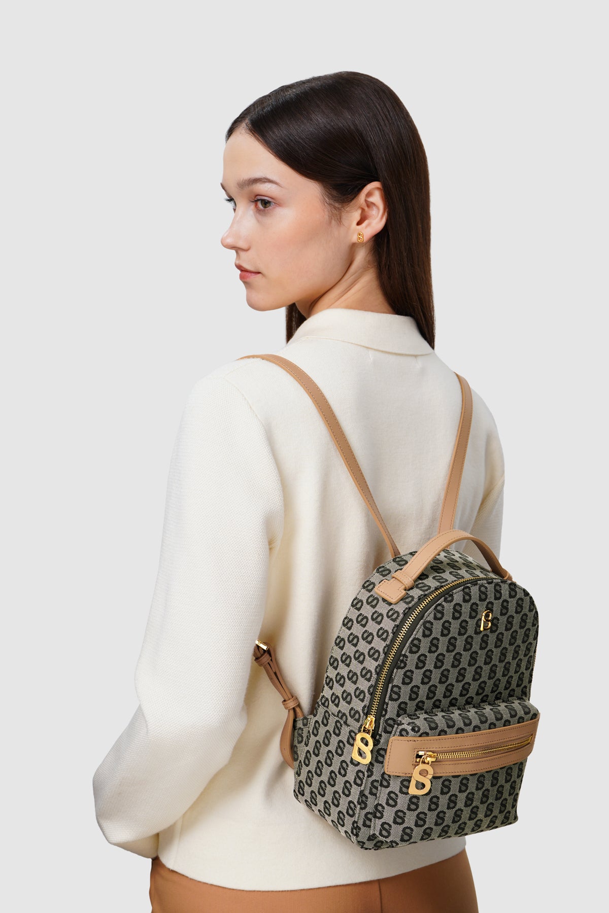 Monogram Backpack - Brown