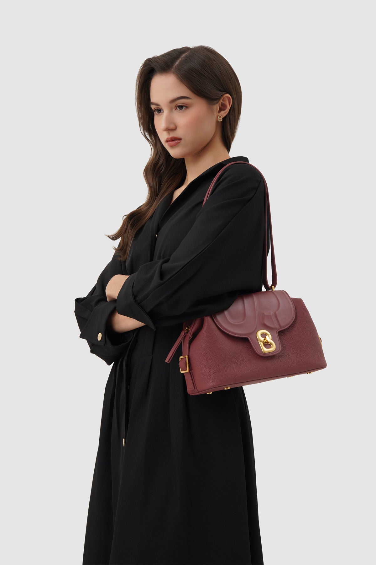 Alma Shoulder Bag - Cabernet