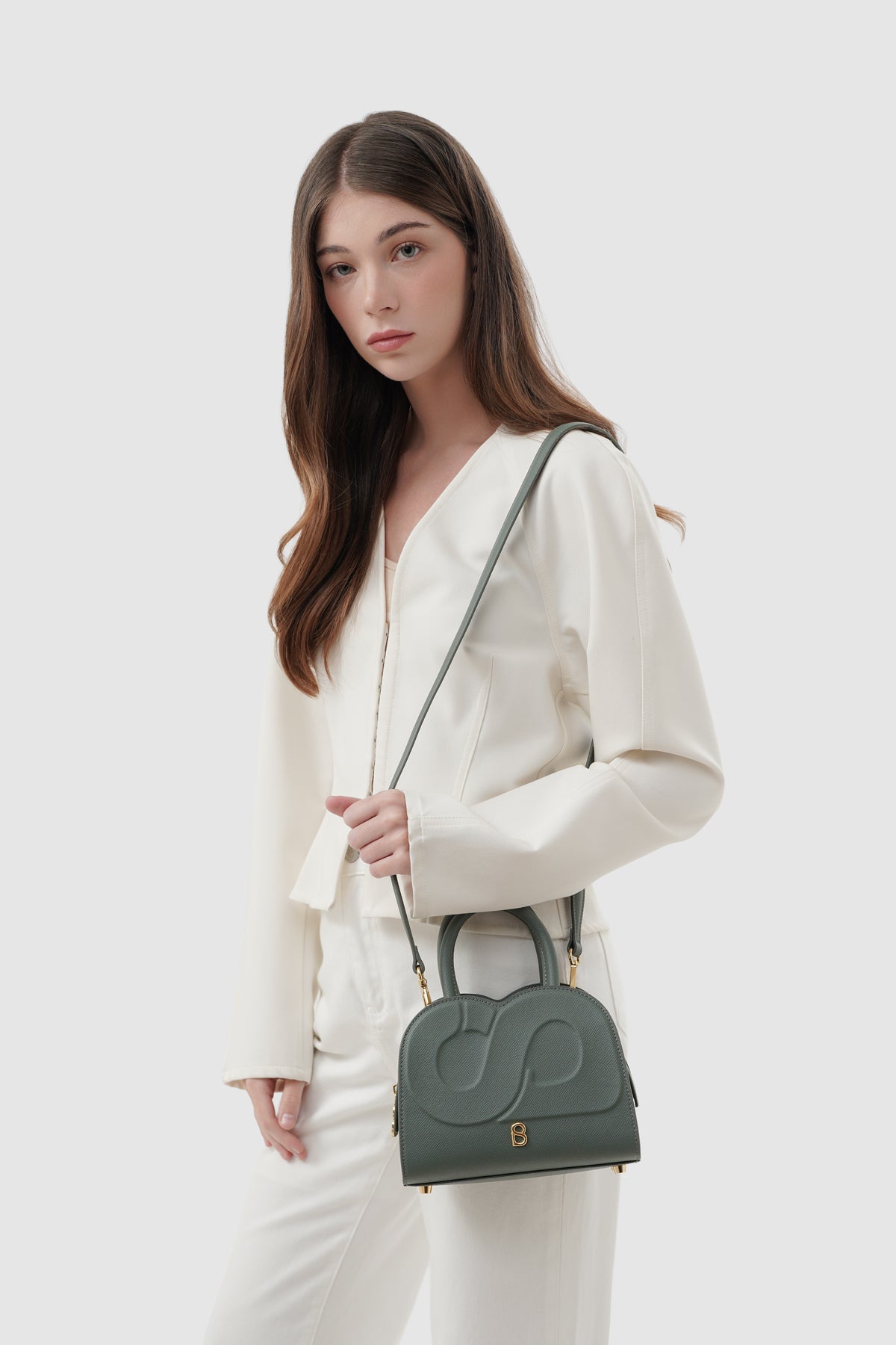 Joy Bag Small - Saffiano Leather - Loden