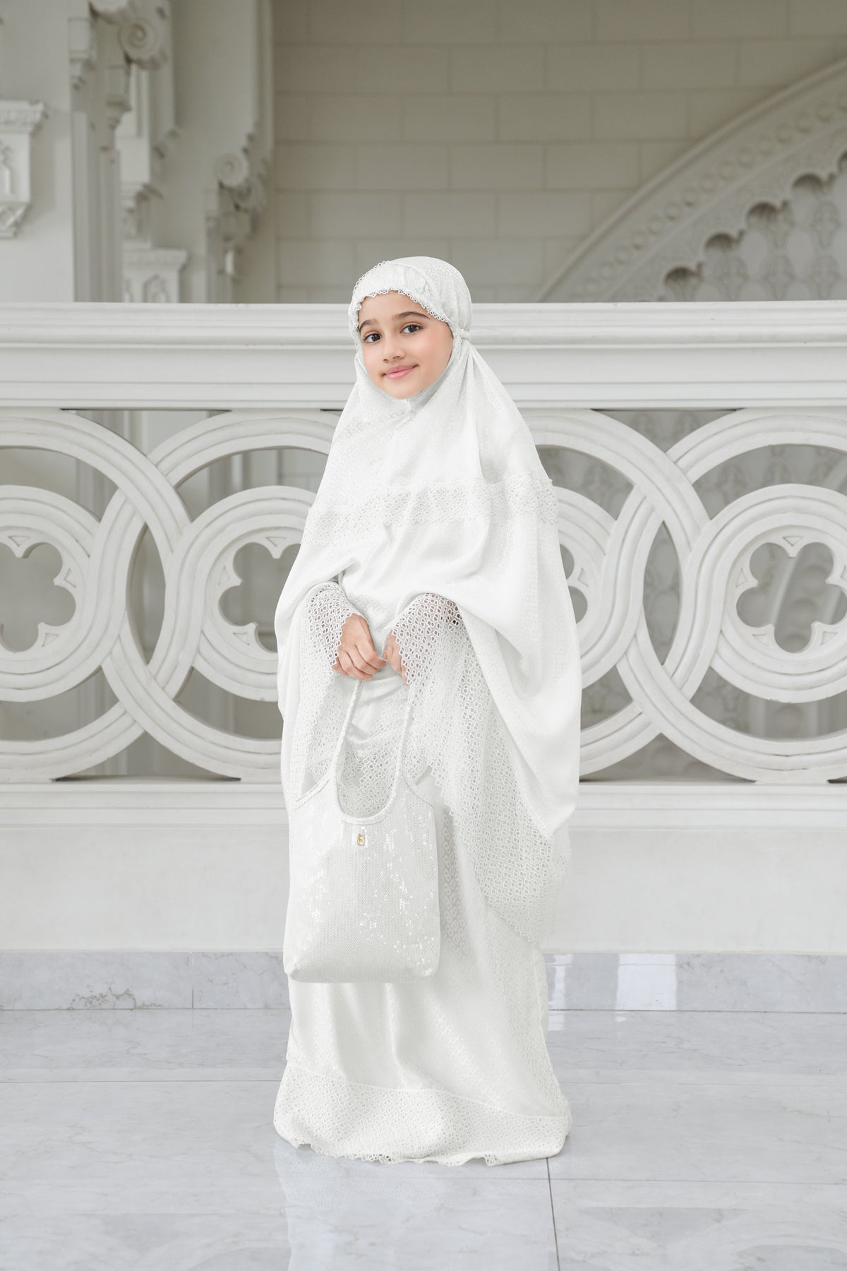 Safa Kids Prayer Robe - Broken White