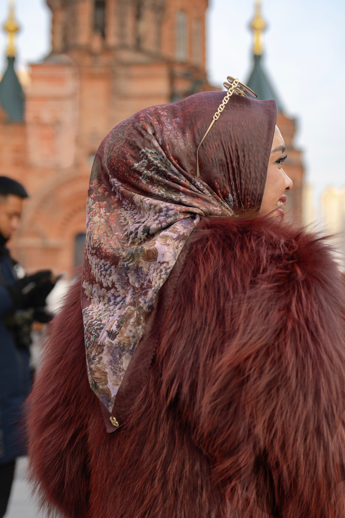 Holiday 3 Jacquard Voile - Crimson