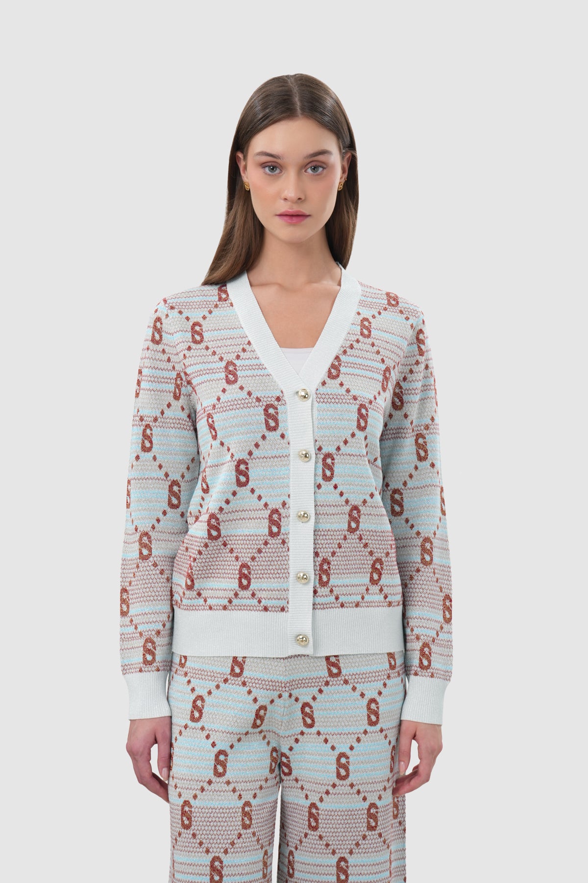 Monogram Beverly Cardigan - Multicolor