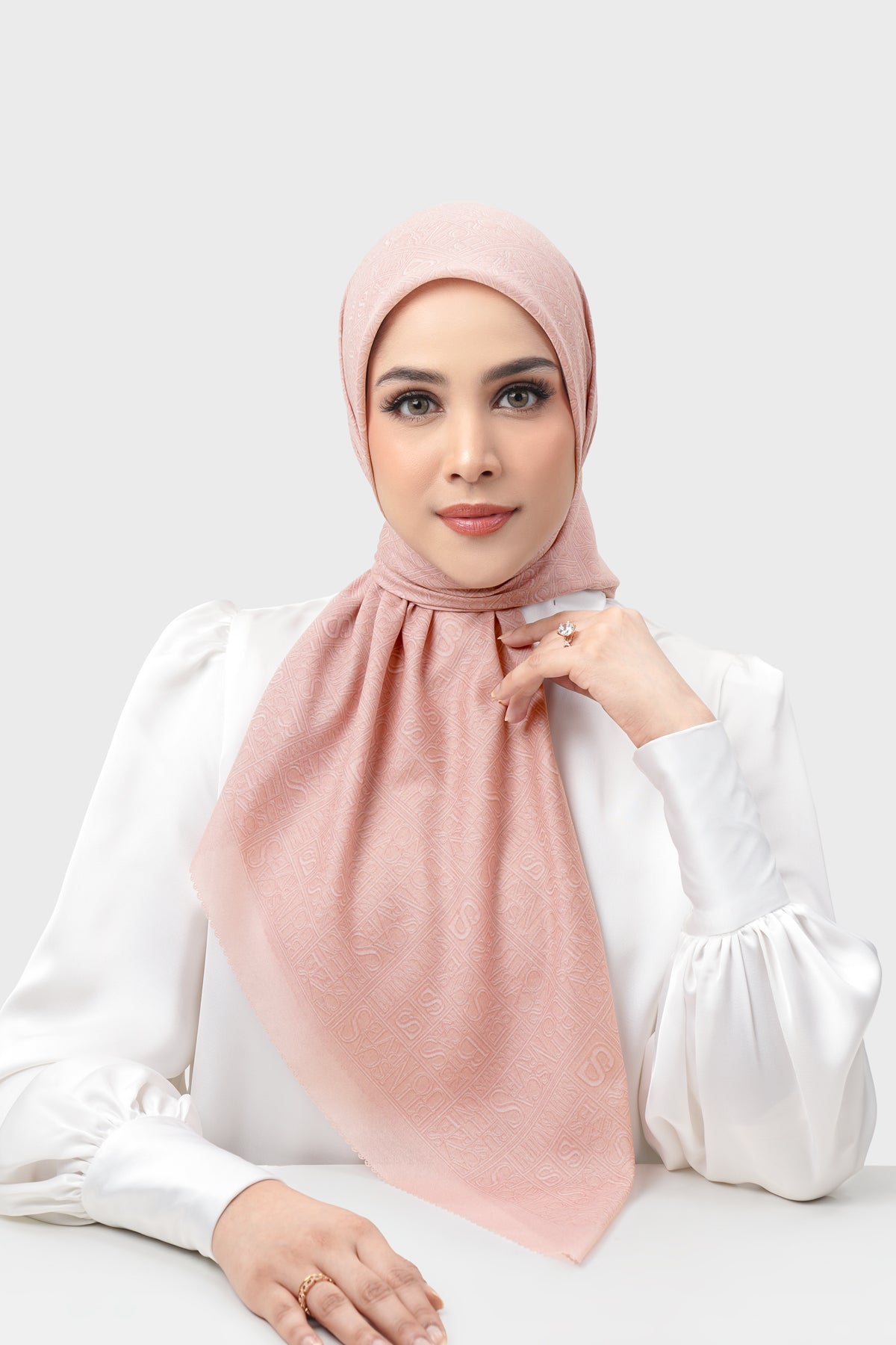 Typograph Square - Peach Beige