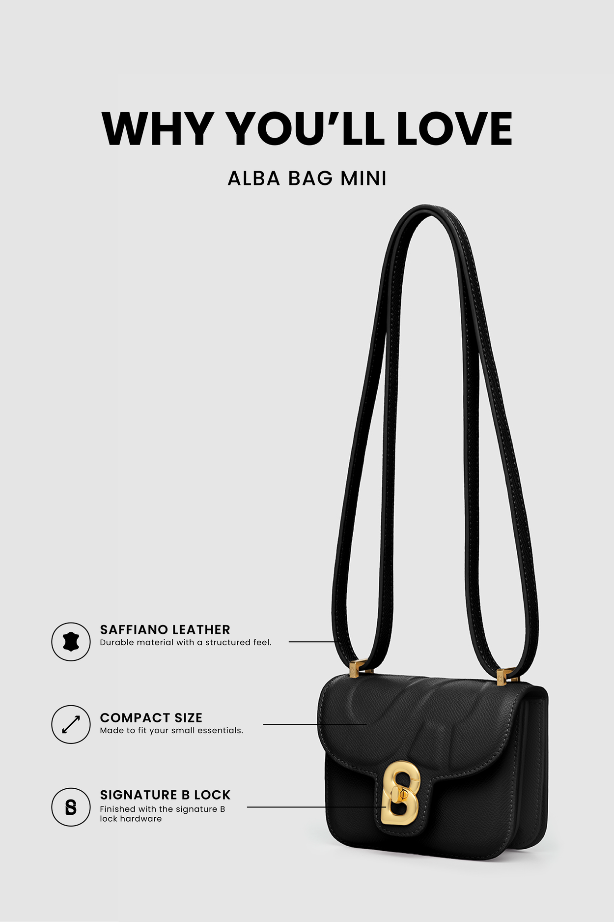 Alba Bag Mini - Black