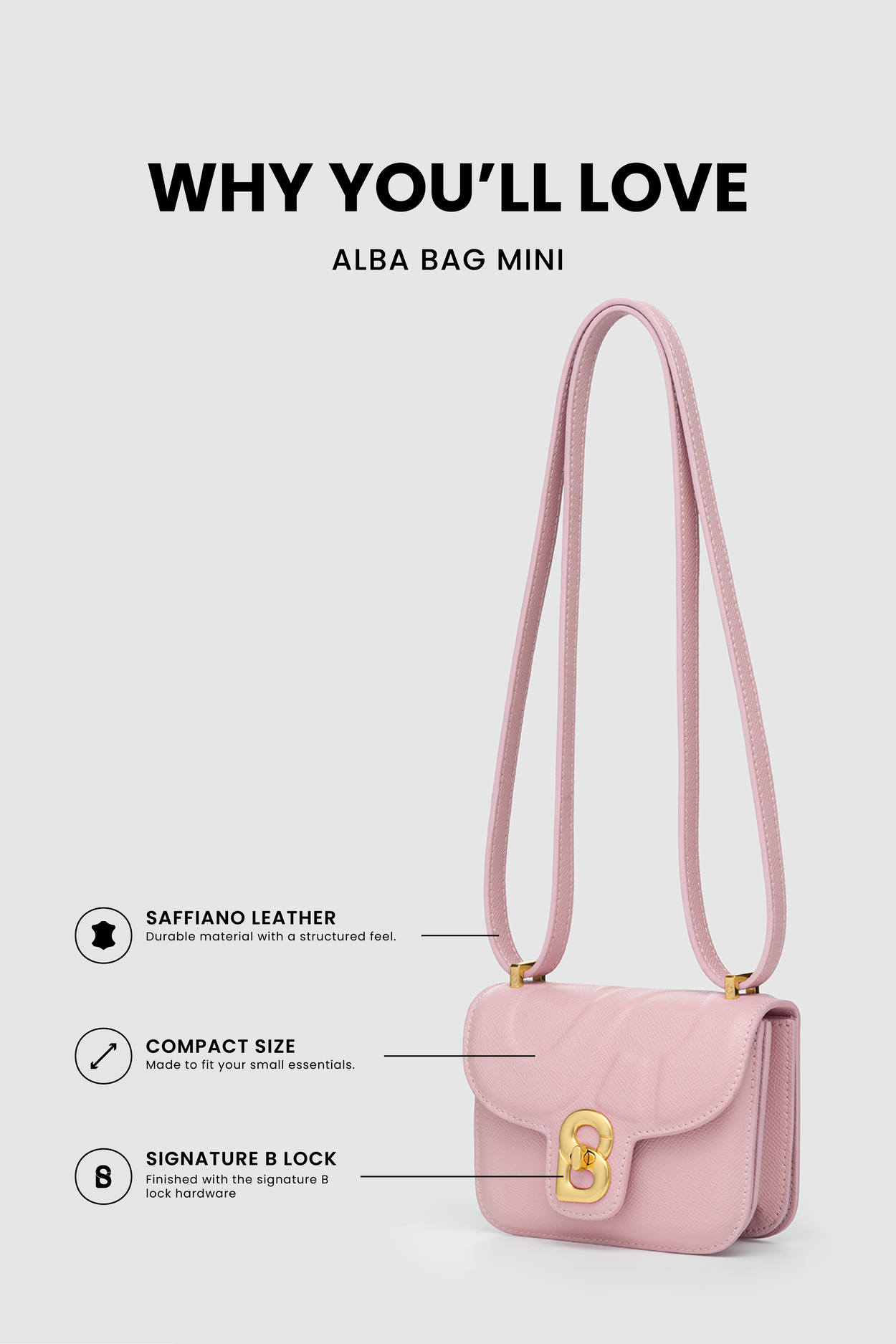 Alba Bag Mini - Pink