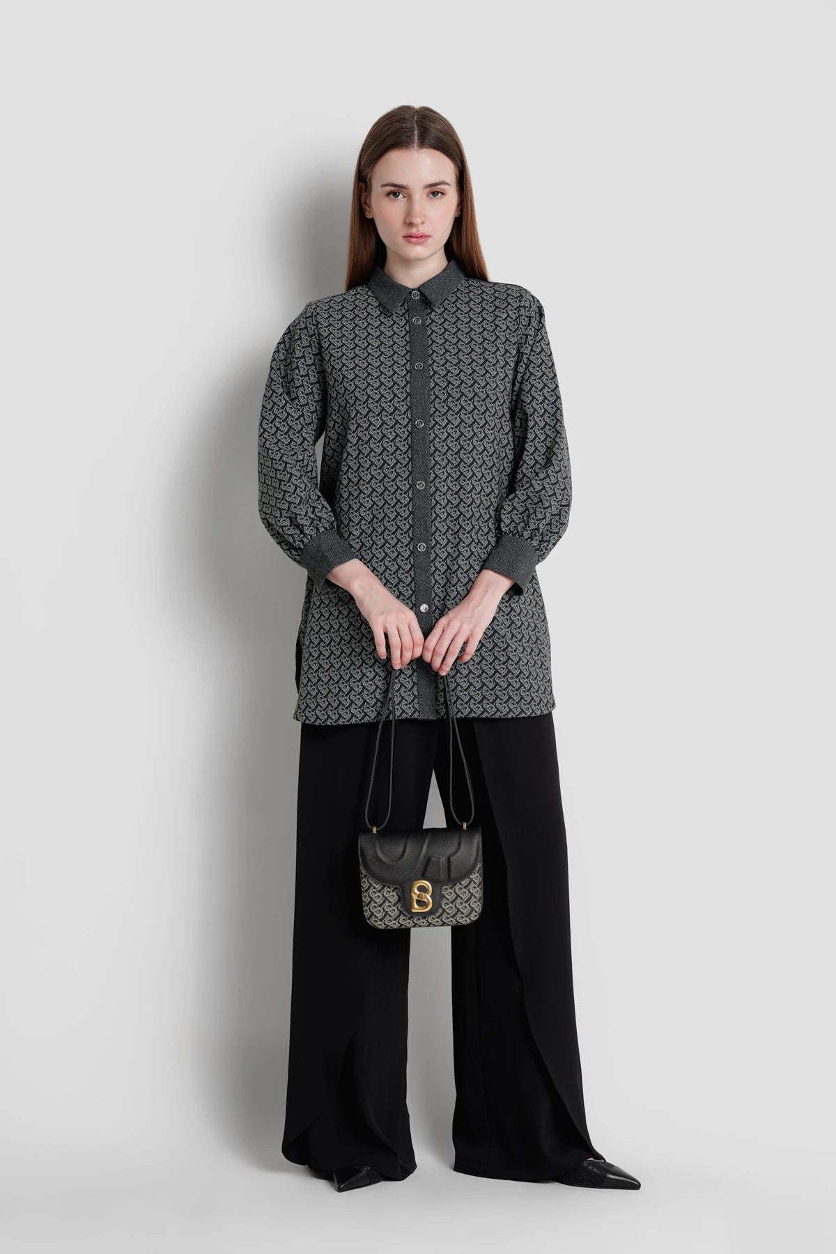 Alba Bimu Jacquard Bag - Black