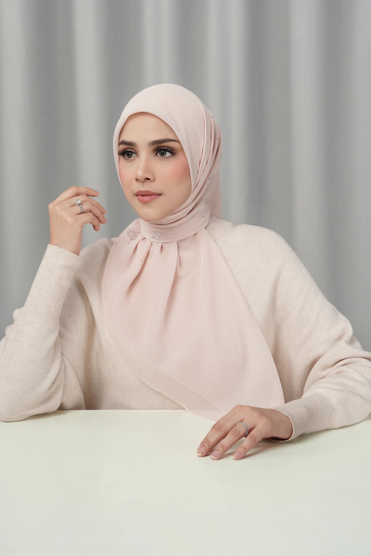Everyday Glam Scarf - Crystal Pink