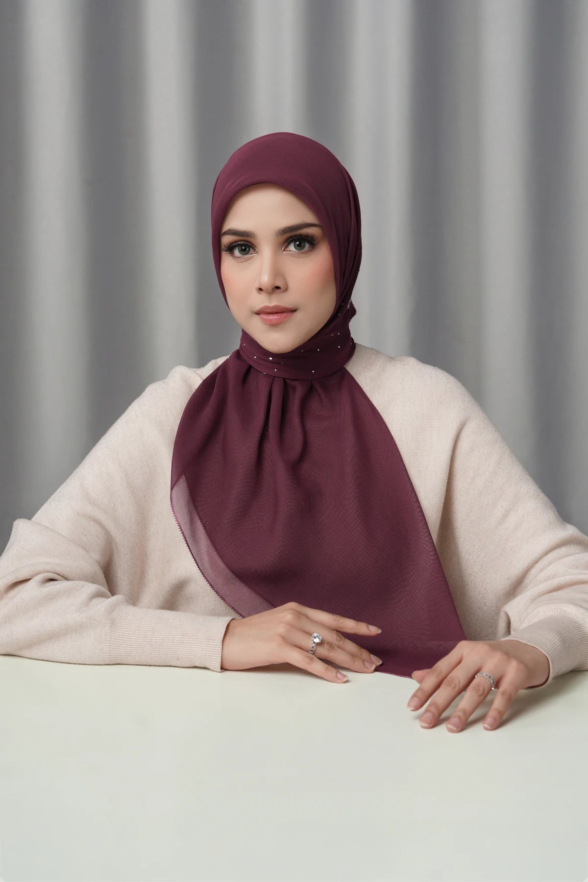 Everyday Glam Scarf - Pomegranate