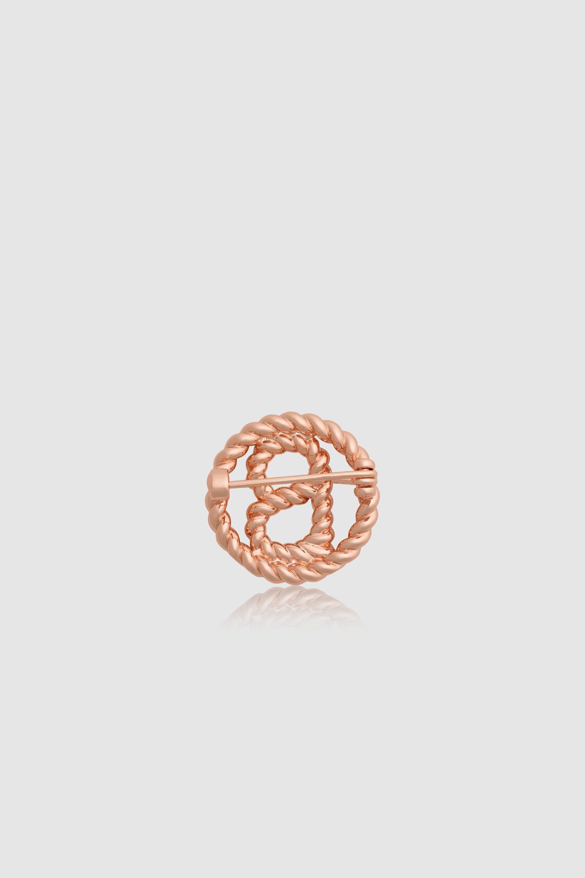 Interlock Pin Brooch - Rose Gold