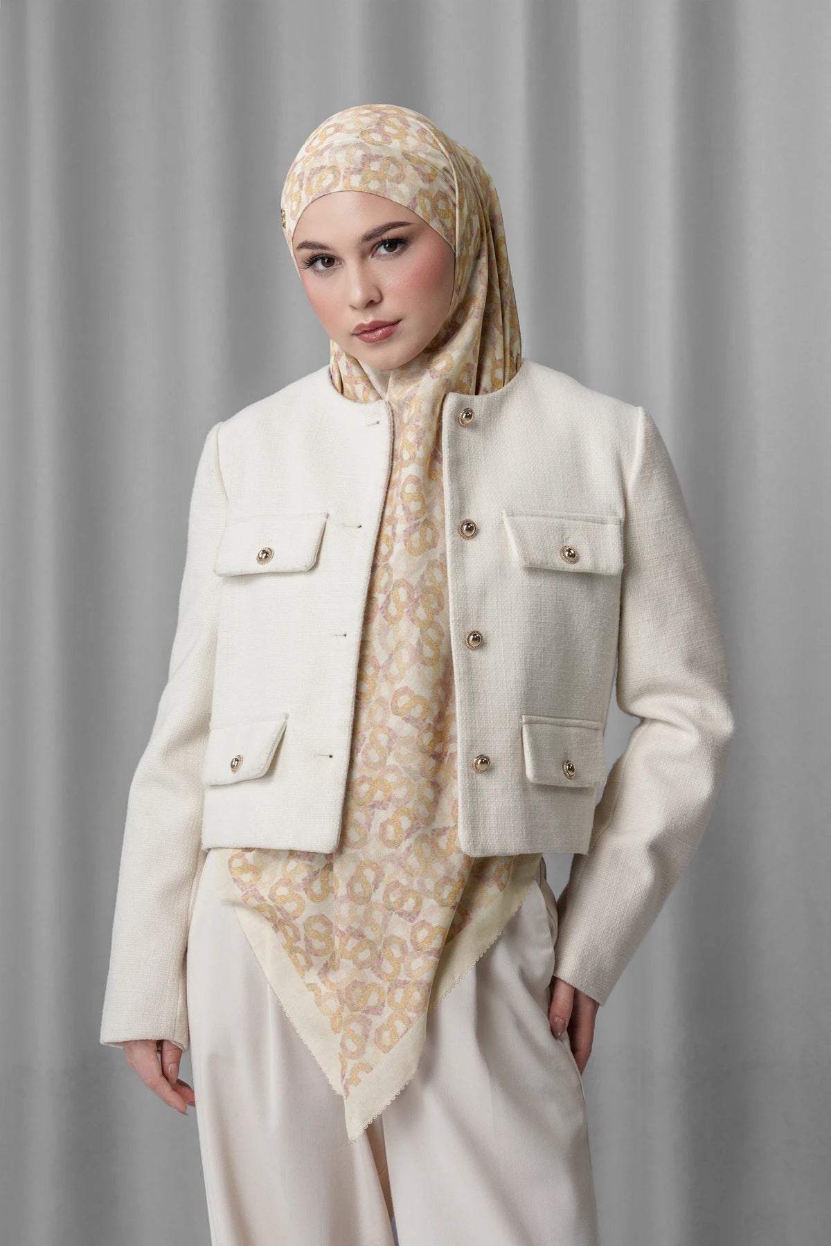 Samla de Fleur Tie Back Square - Morn