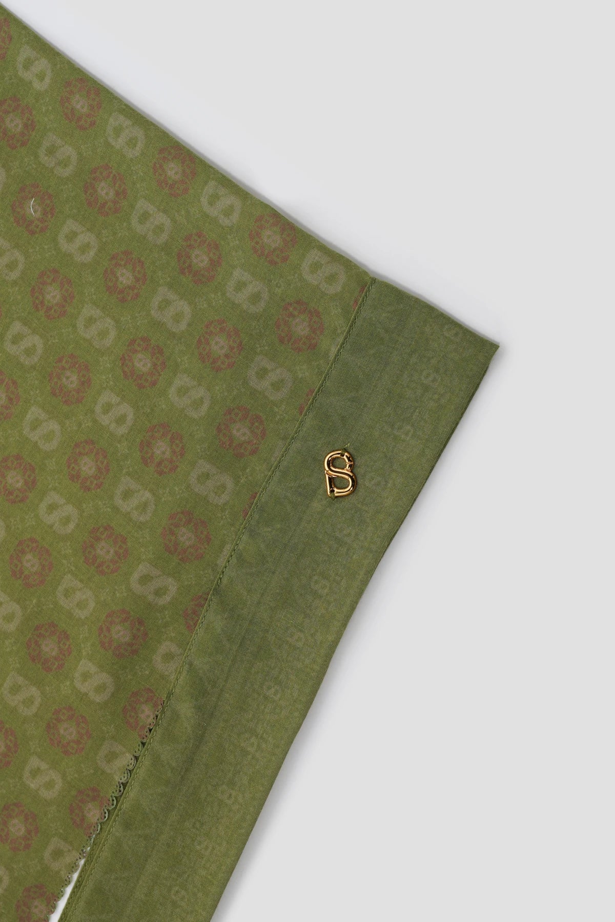 Songket Tie Back Shawl - Palm