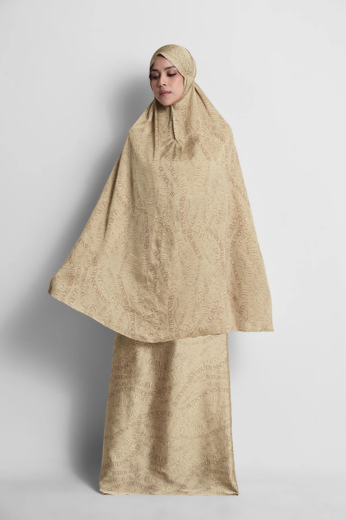 Waves Monogram Prayer Robe - Prairie Sand