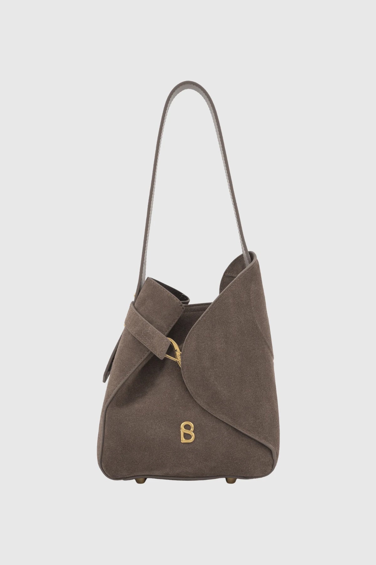 Britney Bag Small - Suede Leather - Taupe