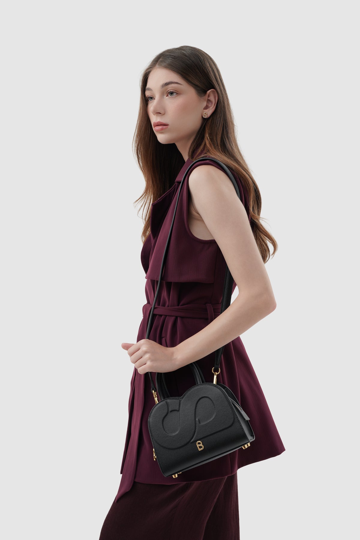 Joy Bag Small - Saffiano Leather - Black