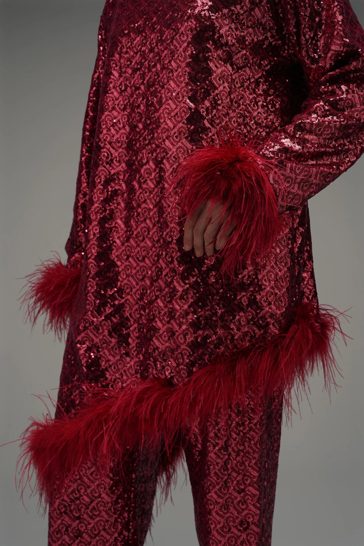 Bimu Sequin Set - Red