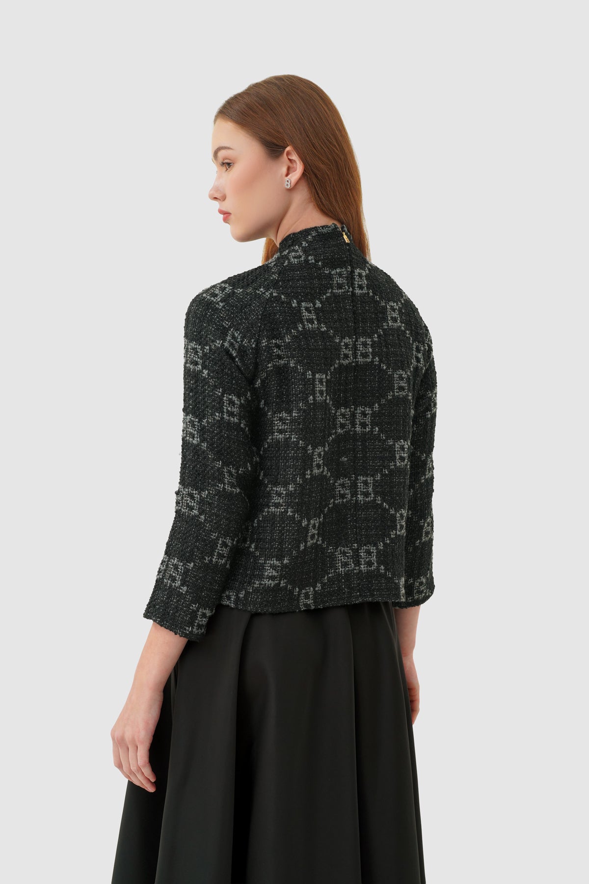 Beverly Tweed Blouse - Eclipse