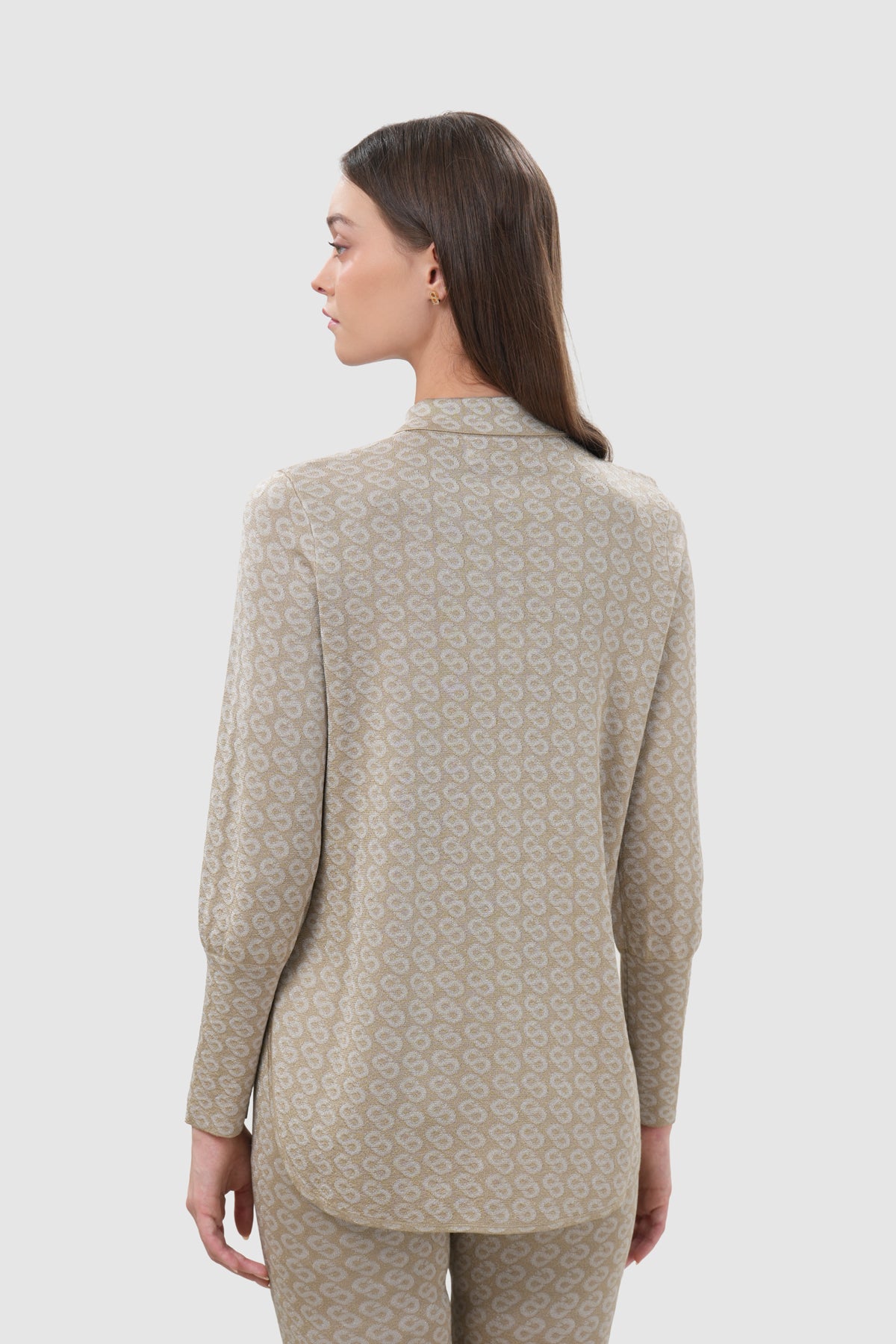 Monogram Knit Shirt - Cream