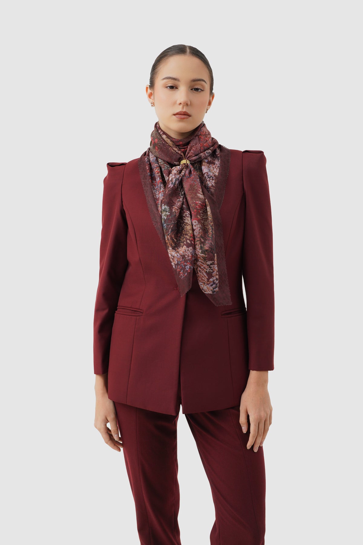 Holiday 3 Jacquard Voile - Crimson