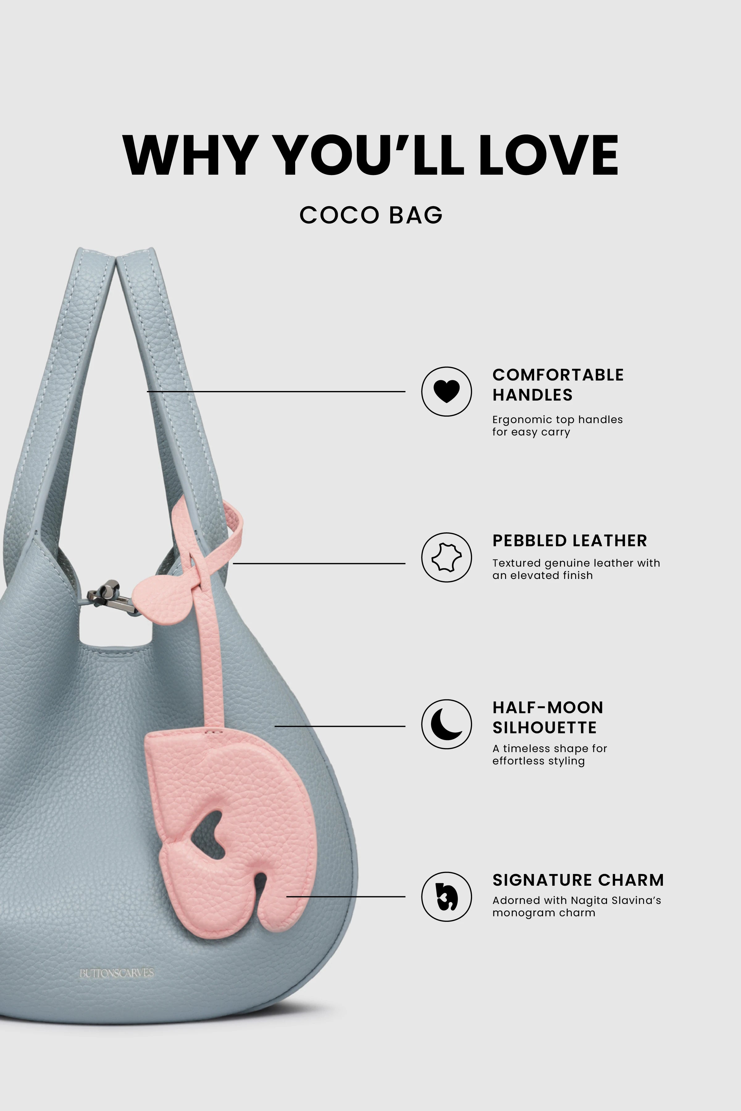 Coco Bag - Blue Aura