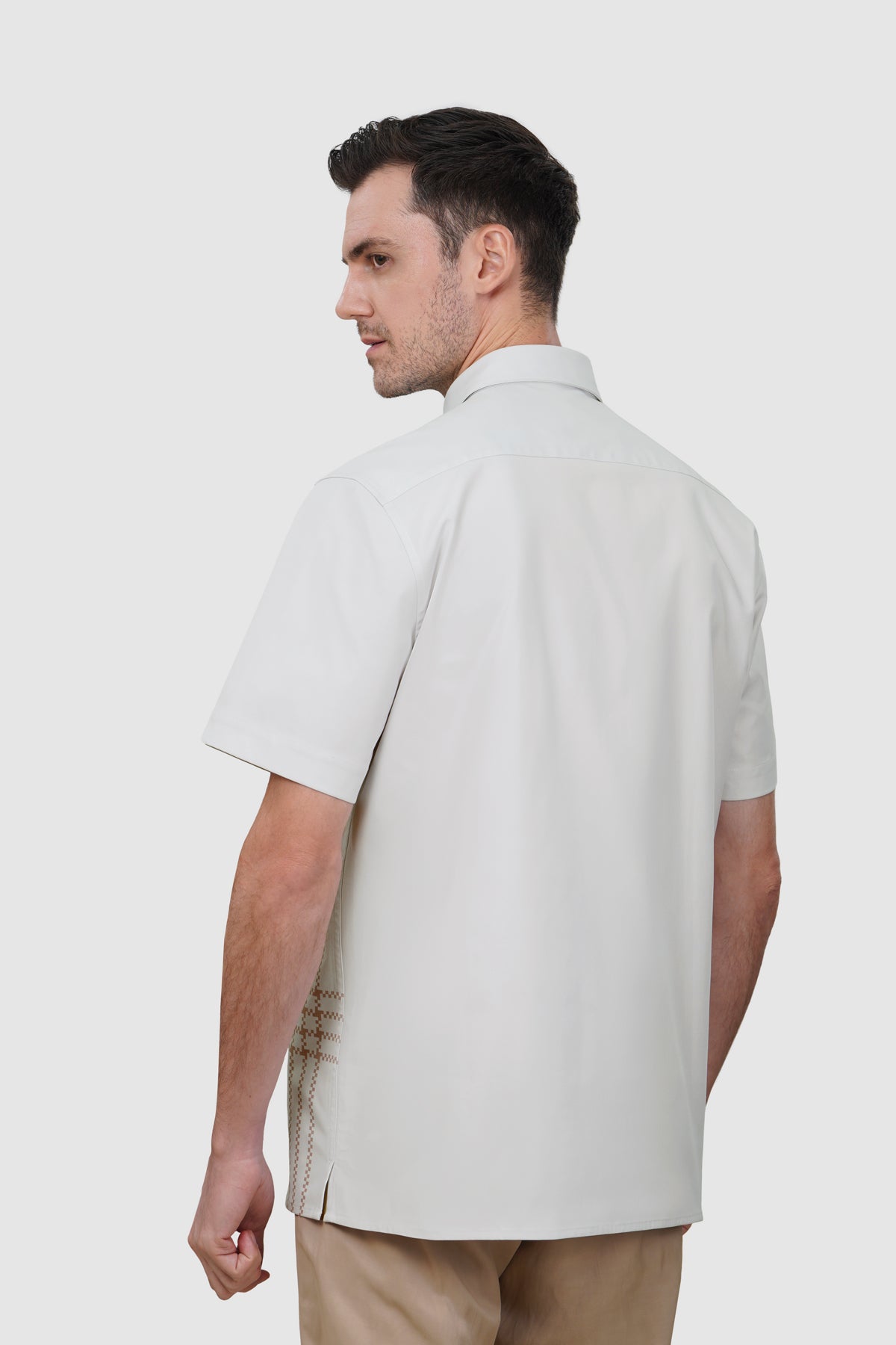 Checked Men Shirt - Gray