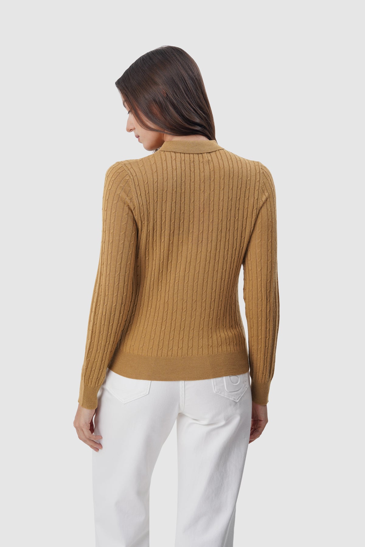 Everyday Knit Half Button - Camel
