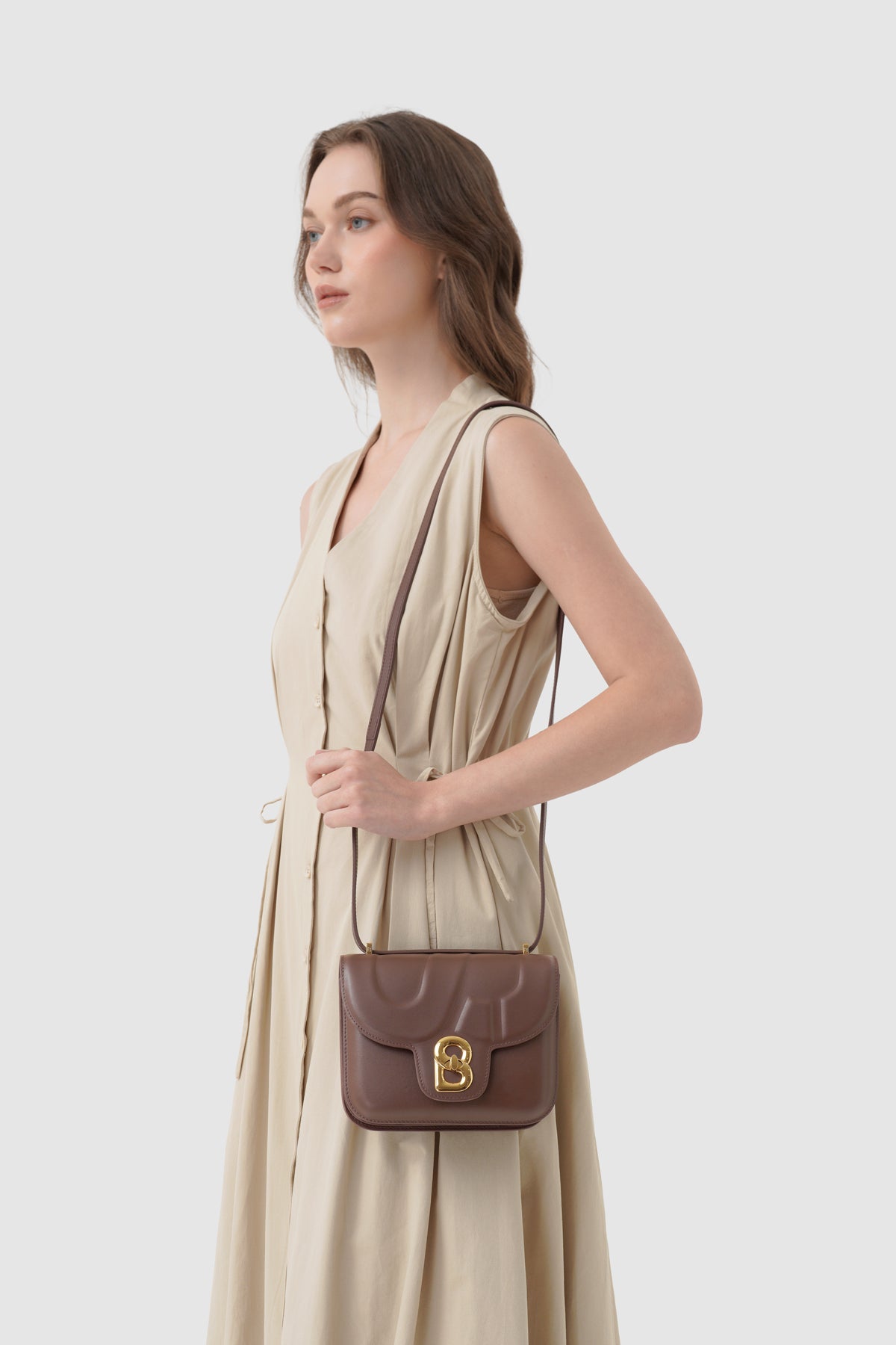 Alba Bag - Shiny Leather - Sequoia