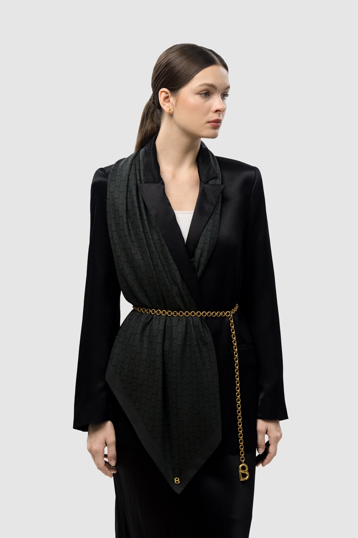 Bimu Twill Square - Charcoal