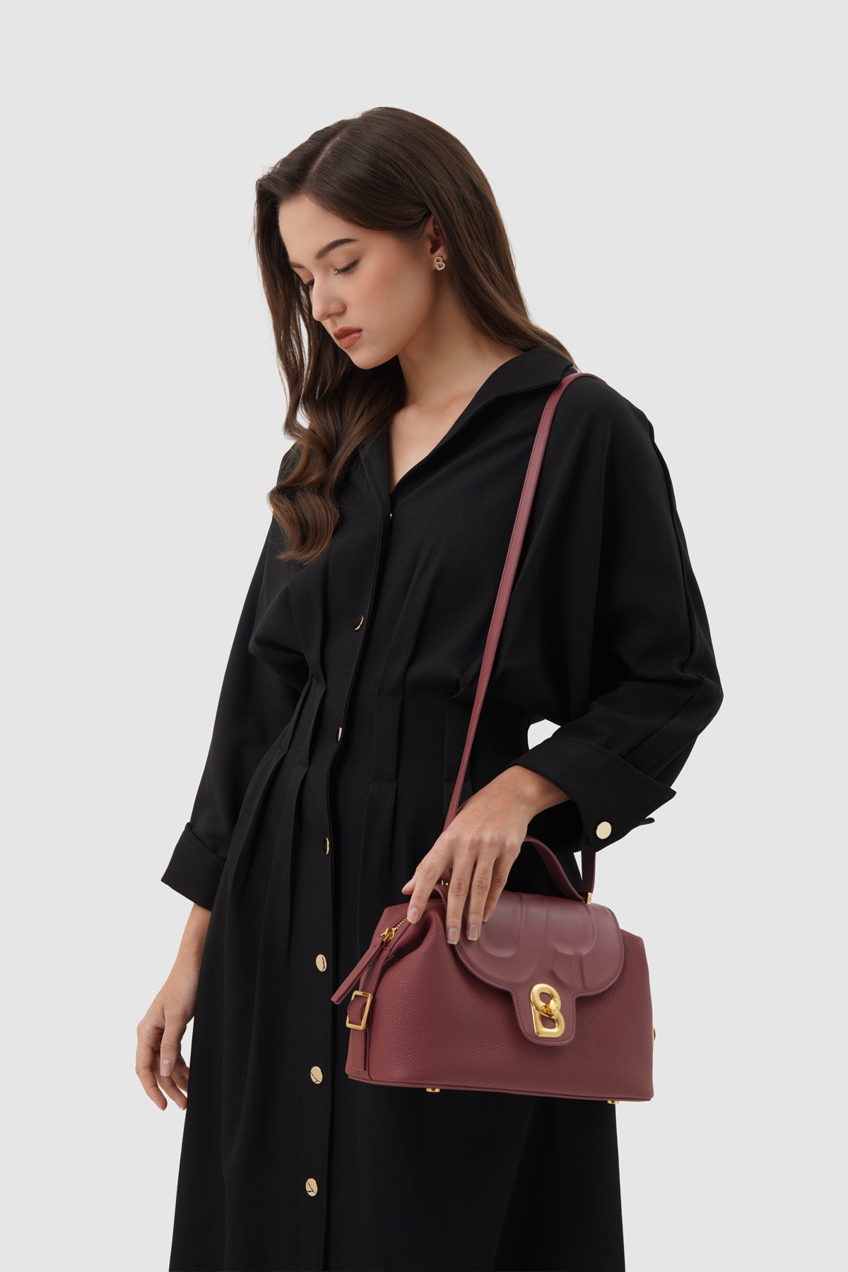 Alma Shoulder Bag - Cabernet