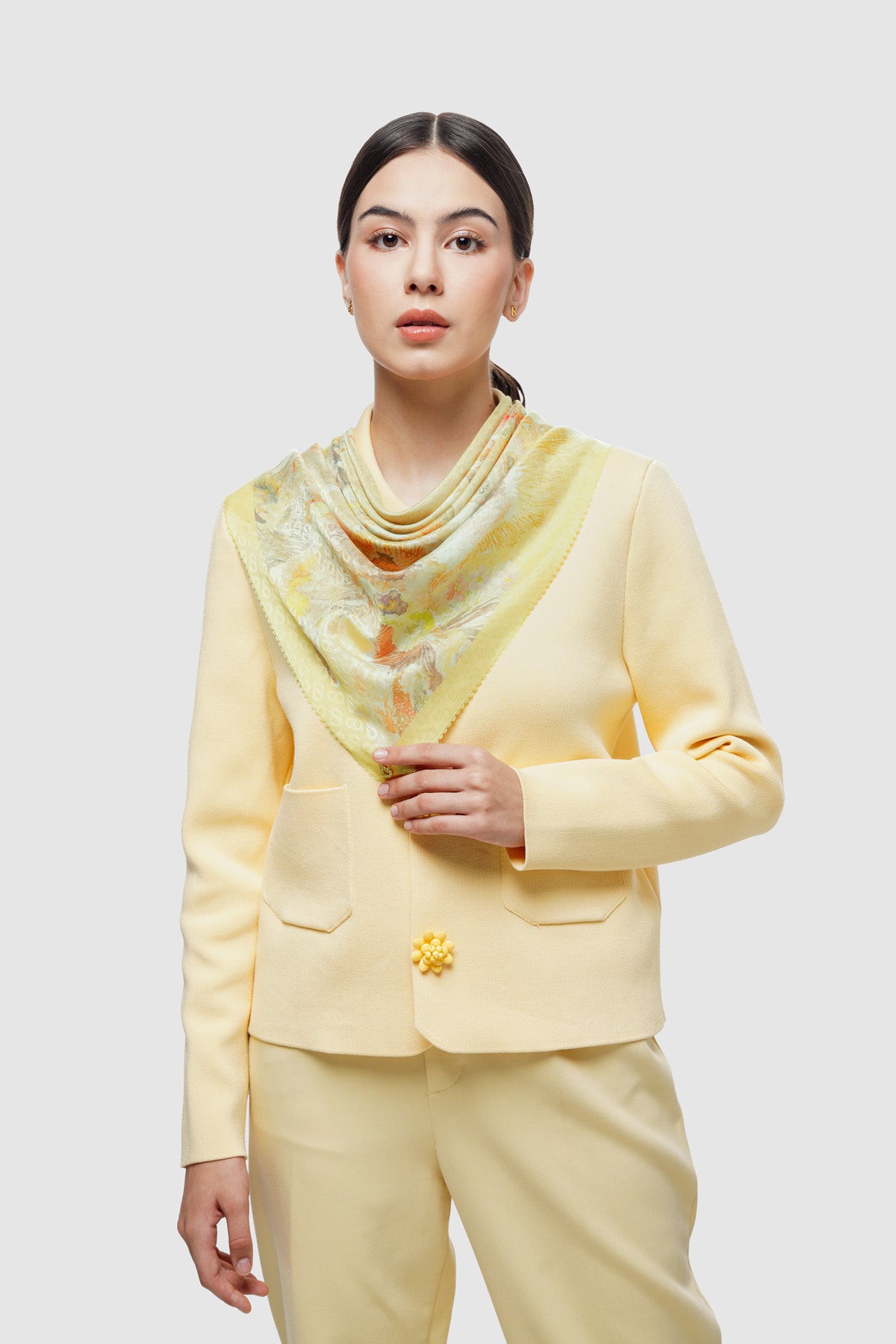 Dune Jacquard Voile - Sunny