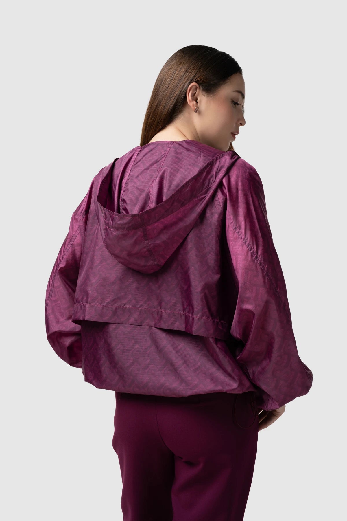 Tropical26 Layered Jacket - Burgundy