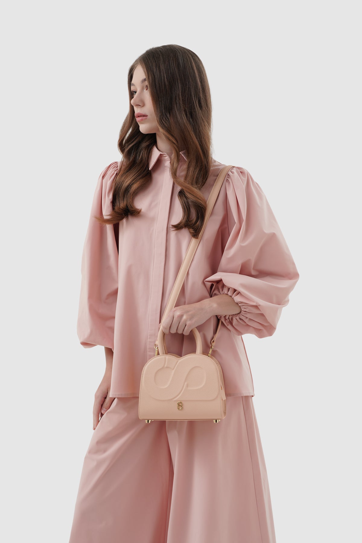 Joy Bag Small - Saffiano Leather - Seaside
