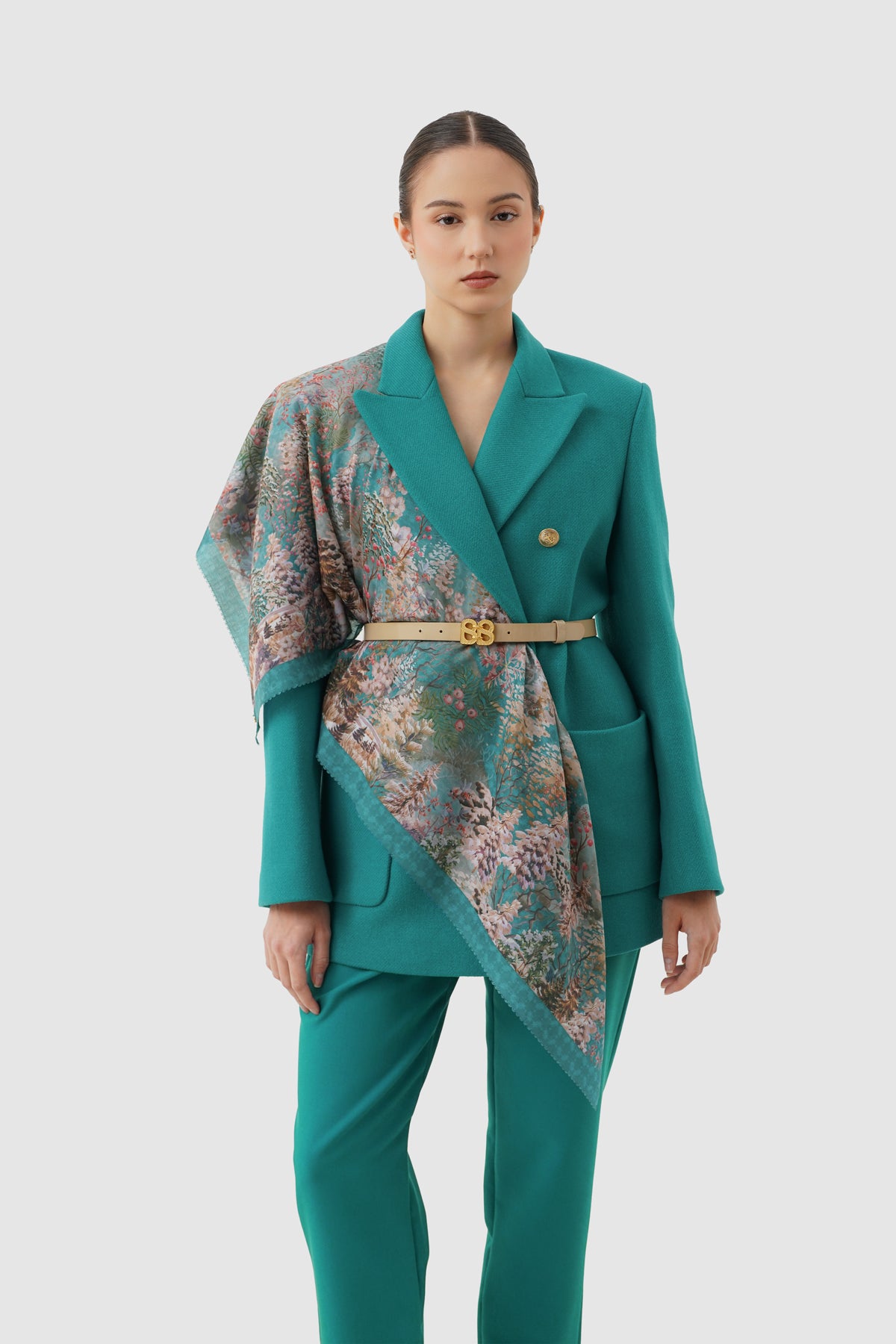 Holiday 3 Jacquard Voile - Evergreen