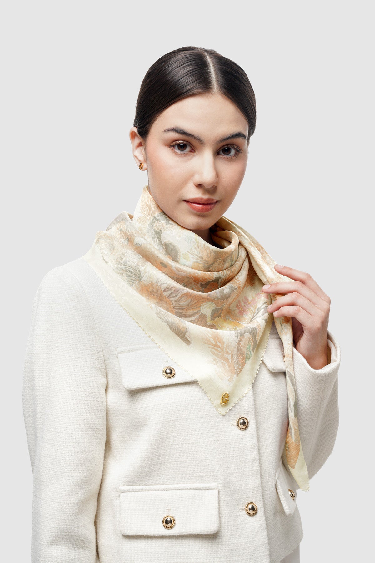 Dune Jacquard Voile - Ivory