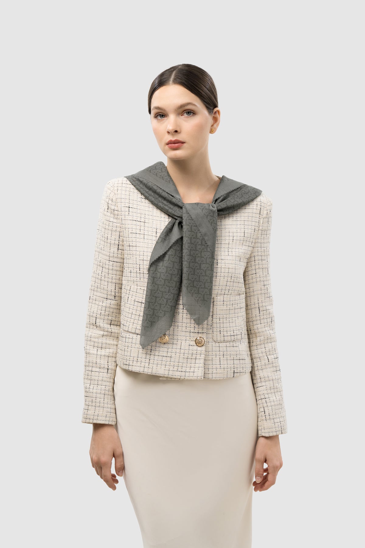 Bimu Twill Square - Granite