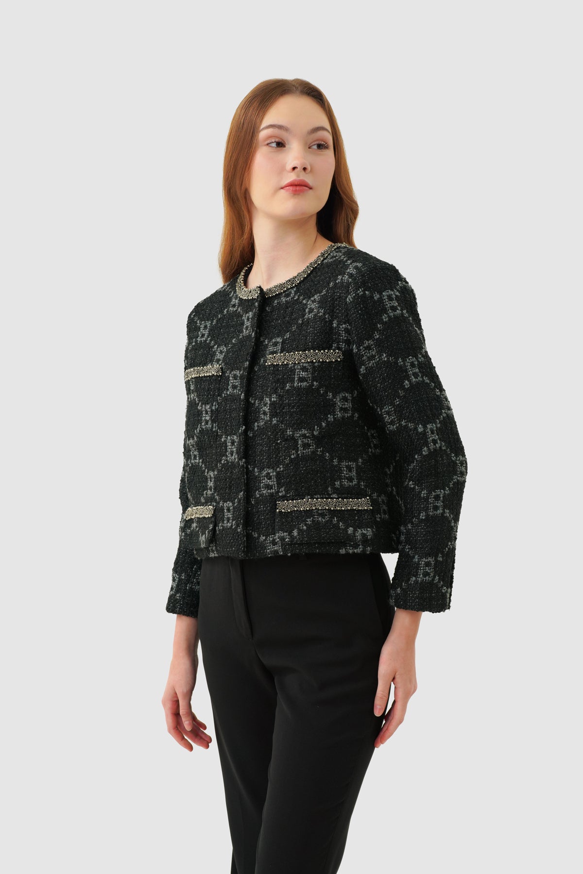 Beverly Tweed Blazer - Eclipse